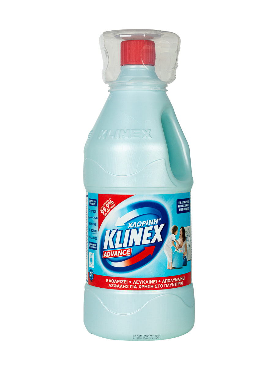 Klinex advance χλωρίνη πλυντηρίου ρούχων μπλε 2L