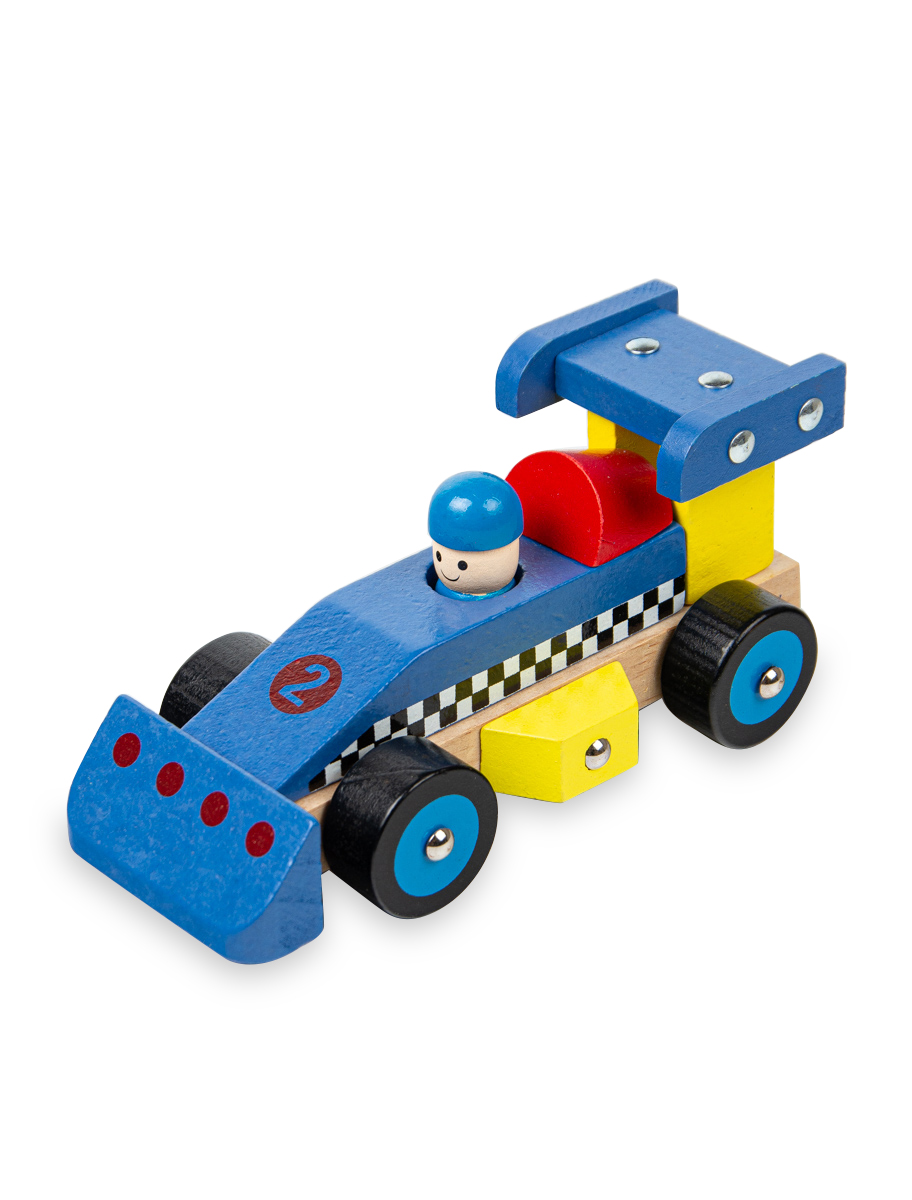 Παιδικό παιχνίδι φόρμουλα ξύλινη μπλε
